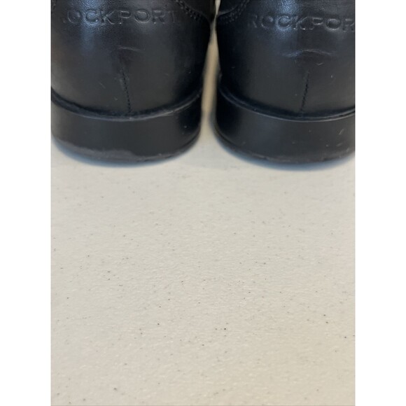 Rockport Mens 10.5 M Walkability Trutech Black Leather Penny Loafer Dress Shoes - Picture 16 of 16